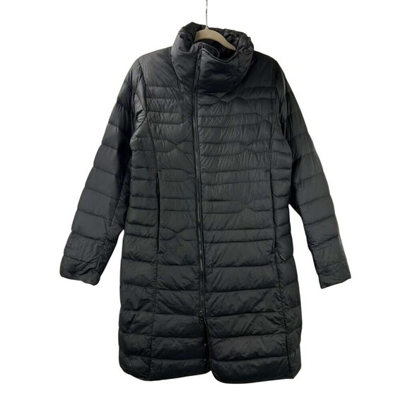 The North Face Women's Size Large 550 Down Parka Black Puffer Full Zip - Picture 1 of 16